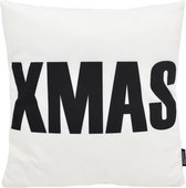 Housse de coussin XMAS ' Noël ' White | Coton / Polyester | 45 x 45 cm | blanc noir