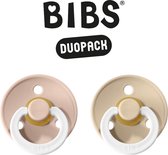 BIBS Fopspeen - Maat 2 (6-18 maanden) DUOPACK - Blush Night & Vanilla Night - BIBS tutjes - BIBS sucettes