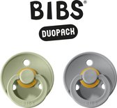 Bibs fopspeen - maat 2 6-18 maanden - 2 stuks - sage - cloud