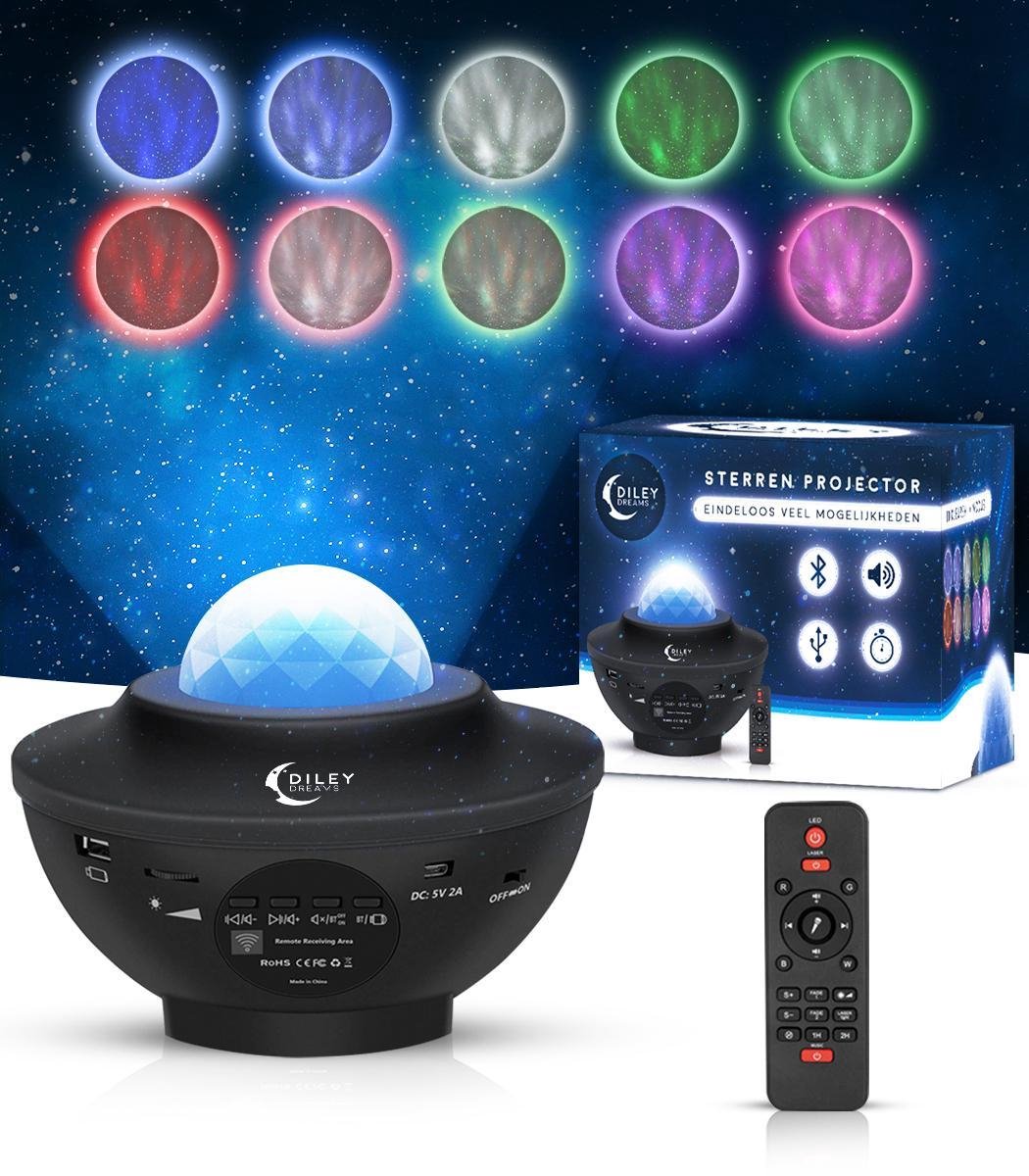 Sterren Projector - Met Bluetooth - Galaxy Projector - Sterrenhemel - USB - Star Projector - Nachtla
