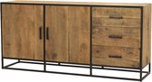 Belfurn - Madurai dressoir 180cm in mangohout en metaal