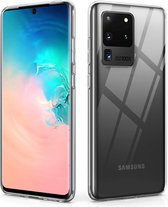 Flexibele achterkant Silicone hoesje transparant Geschikt voor: Samsung Galaxy S20 Ultra