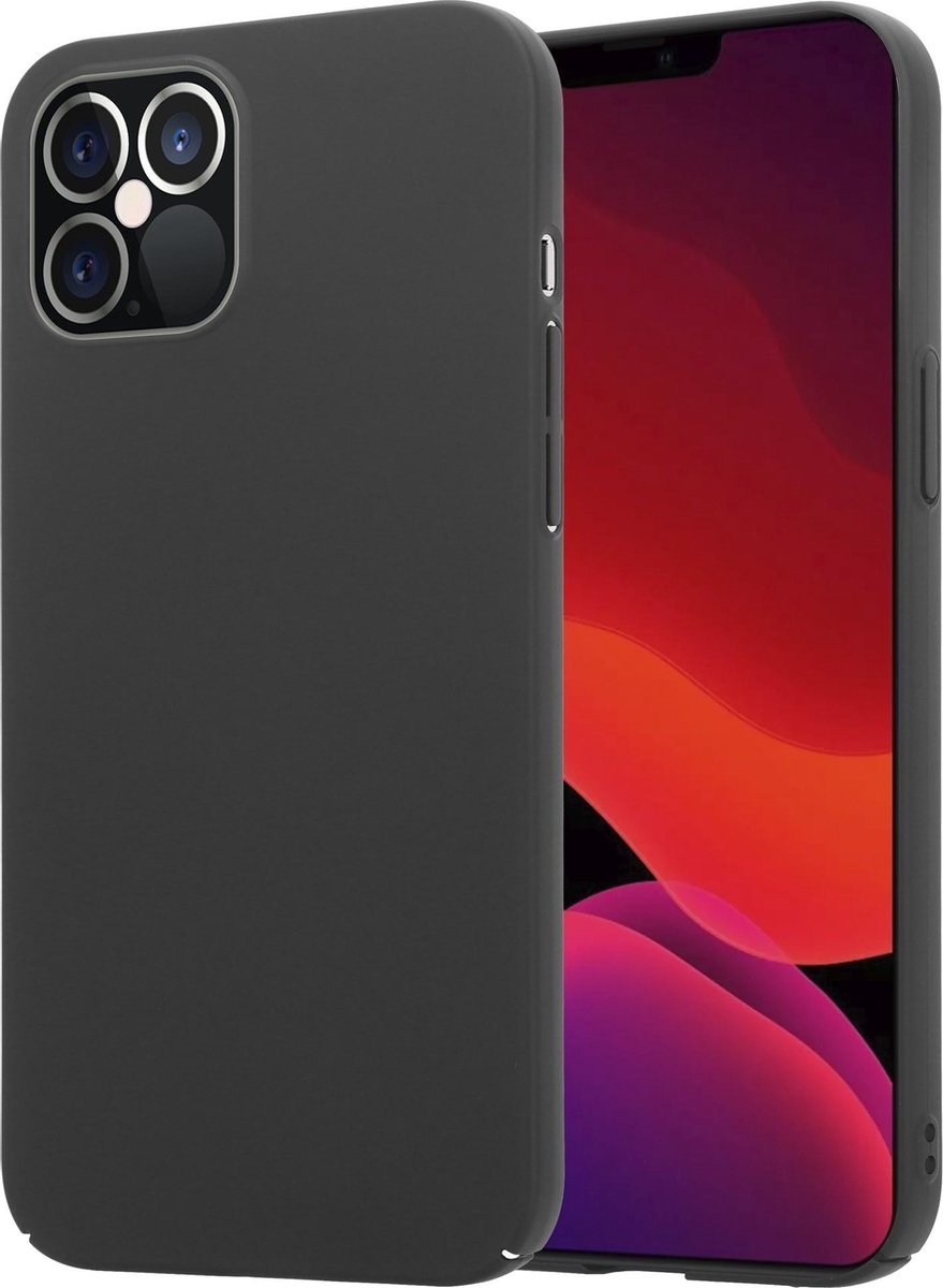 geschikt voor Apple iPhone 12 / 12 Pro ultra thin case - 6.1 inch - zwart
