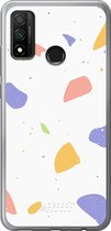 Huawei P Smart (2020) Hoesje Transparant TPU Case - Terrazzo N°6 #ffffff