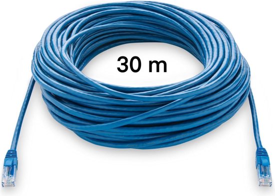 UTP kabel 30 meter - CAT 6 - - Ethernet kabel – Netwerkkabel | bol.com
