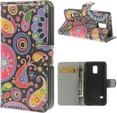 Samsung S5 mini Hoesje Wallet Case Meteor