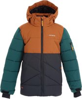 Icepeak Wintersportjas - Maat 164  - Jongens - bruin,blauw,groen