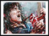 Poster - Eddie Van Halen - 51 X 71 Cm - Multicolor