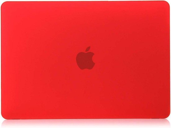 Hardcover Case Cover Geschikt Voor Apple Macbook Pro 13.3 Inch 2020/2021 (A2289/A2251/A2338) Hard Shell Hoes - Notebook Sleeve Skin Protector Hardshell - Hardcase Beschermhoes - Mat - Rood - AA Commerce