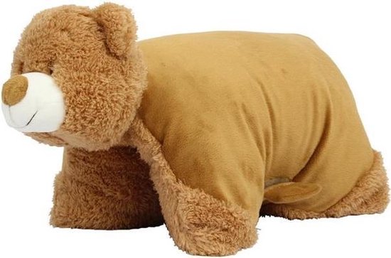 Baby kussen | zippie bear cushion | kussen | baby's | kinderen | knuffel | bruine beer | knuffel en kussen in een | plush