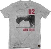 U2 Heren Tshirt -S- War Tour Grijs
