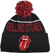 The Rolling Stones Beanie Muts Classic Tongue Zwart