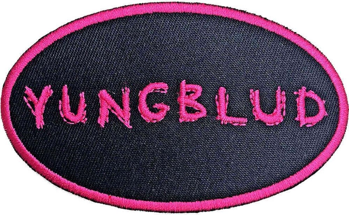 Yungblud - Oval Logo Patch - Zwart/Roze