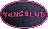 Yungblud Patch Oval Logo Zwart/Roze