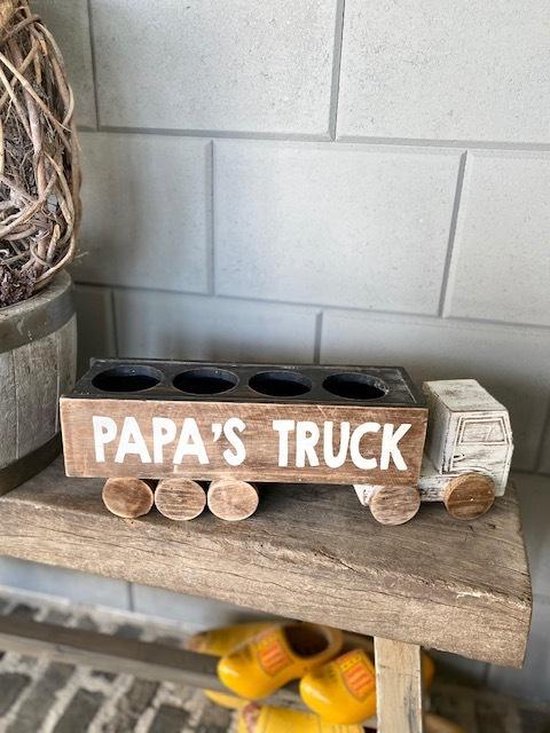 Papa's Truck / Cadeau / Vaderdag / Kerstmis / Bier / Glazen / Vrachtwagen