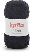 Katia Capri - kleur 56 Zwart - 50 gr. = 125 m. - 100% katoen