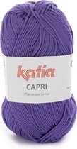 Katia Capri - kleur 131 Donkerlila - 50 gr. = 125 m. - 100% katoen