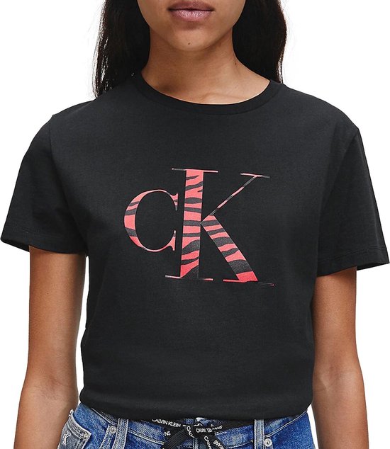 Calvin Klein T shirt Vrouwen zwart rood bol
