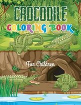 Crocodile coloring book for children