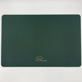 Maison Extravagante - Luxe placemat BOX van hoogwaardig PU leder - Set van 6 - Anti-Slip placemat - Waterdicht - Vuilafstotend - Groen - 45cm x 30cm - geschikt voor thuis, eetkamer en keuken