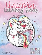 Unicorn Coloring Book for Kids Ages 4-8