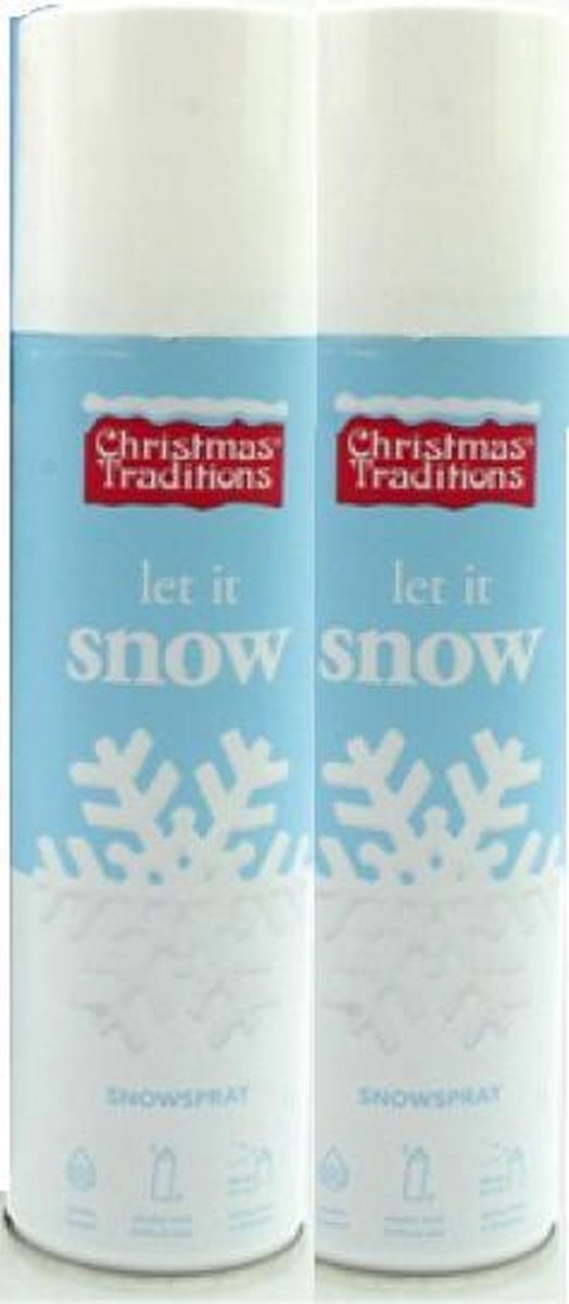 Duo Pack Christmas Traditions Snow Spray 300ml | bol.com