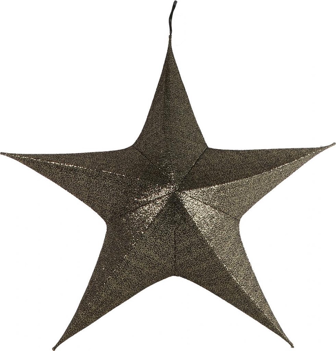 Non-branded Kersthanger Maria Ster Glitter 65 Cm Textiel Zwart