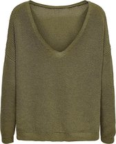 Only ONLBRYNN LS V-NECK PULL - Kalamata Khaki