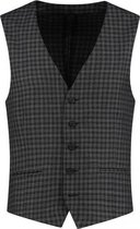 GENTS | Gilet Heren | Polyester |  ruit grijs 0038 Maat XL