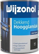 Wijzonol Dekkend Hoogglanslak - 0,75l - 9450 - Zwart