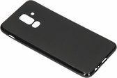 Carbon Softcase Backcover Samsung Galaxy A6 Plus (2018) - Zwart / Black
