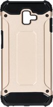 Rugged Xtreme Backcover Samsung Galaxy J6 Plus hoesje - Goud