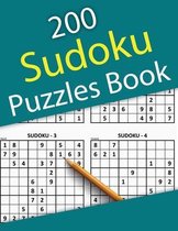200 Sudoku Puzzles Book: 200 Sudoku Puzzles From Easy to Hard with Solutions for Adults
