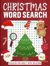 Christmas Word Search Puzzles for Adult with Solution