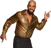 Boland - Heren shirt - Blouse - maat M - Goud - glimmend