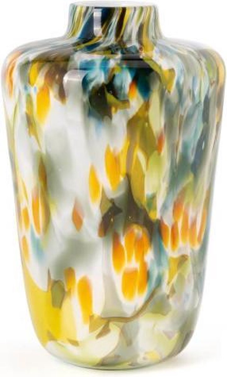 Fidrio Design vaas Toronto COLORI glas mondgeblazen bloemenvaas hoogte 28 cm