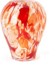 Design vaas Alore - Fidrio ROSSO - glas, mondgeblazen bloemenvaas - hoogte 33 cm