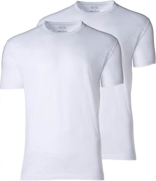 CECEBA Maverick American T-shirt (2-pack) - ronde hals - wit - Maat 6XL