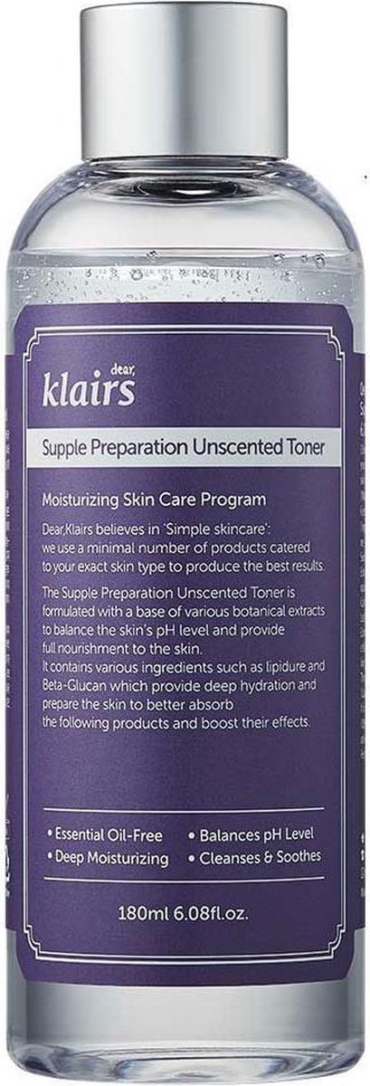 Klairs Supple Preparation Unscented Toner 180 ml