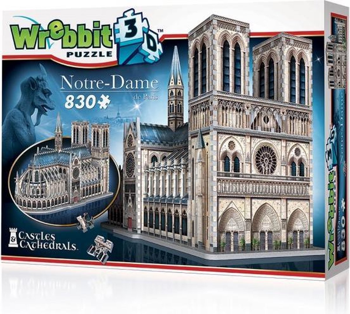 Wrebbit Notre-Dame de Paris - 3D puzzel - 830 stuks | bol.com
