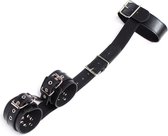 FETISH ADDICT - Collar With Restraints Adjustable Black
