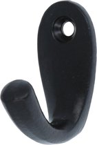 Kapstokhaakje ijzer zwart 42 mm