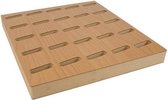 Widek houten bellen blok - display 32x30 cm geschikt voor 25 bellen