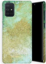 Selencia Maya Fashion Backcover Samsung Galaxy A71 hoesje - Green Nature
