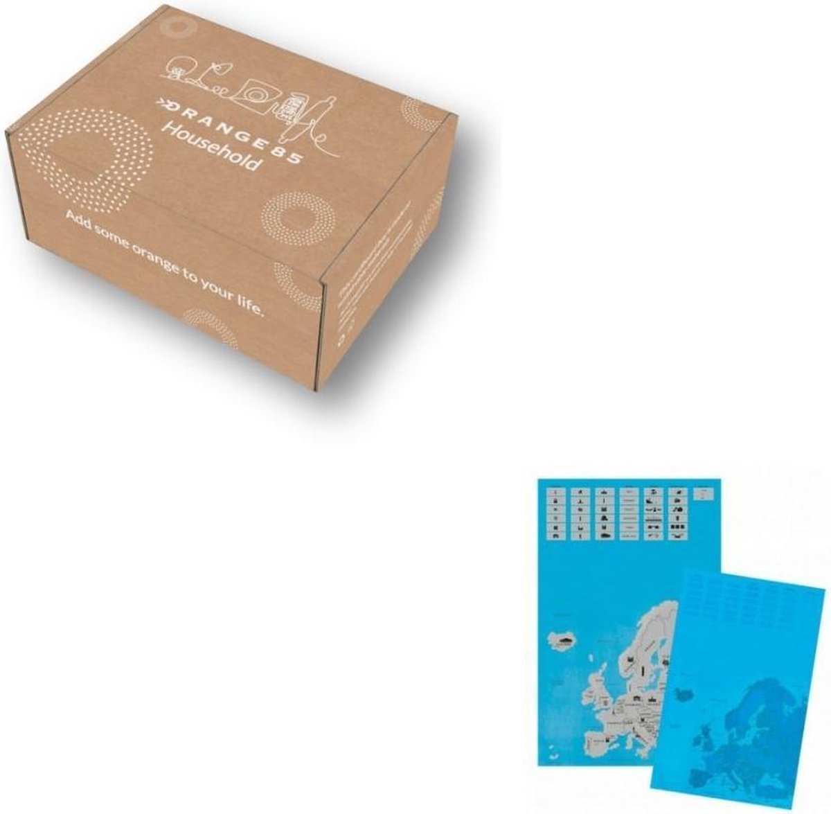 Orange85 Scratch kaart Europa Scratch map Volwassenen Kinderen