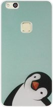 ADEL Siliconen Back Cover Softcase Hoesje Geschikt voor Huawei P10 Lite - Pinguin