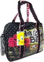 Tweety tas - Looney tunes - Dames tas - Hand tas - 40/30 cm - School tas - Leuk cadeau - Zwart met Print -