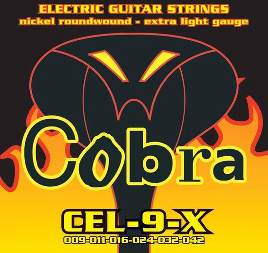 Foto: Cel 9 x cobra snarenset elektrische gitaar