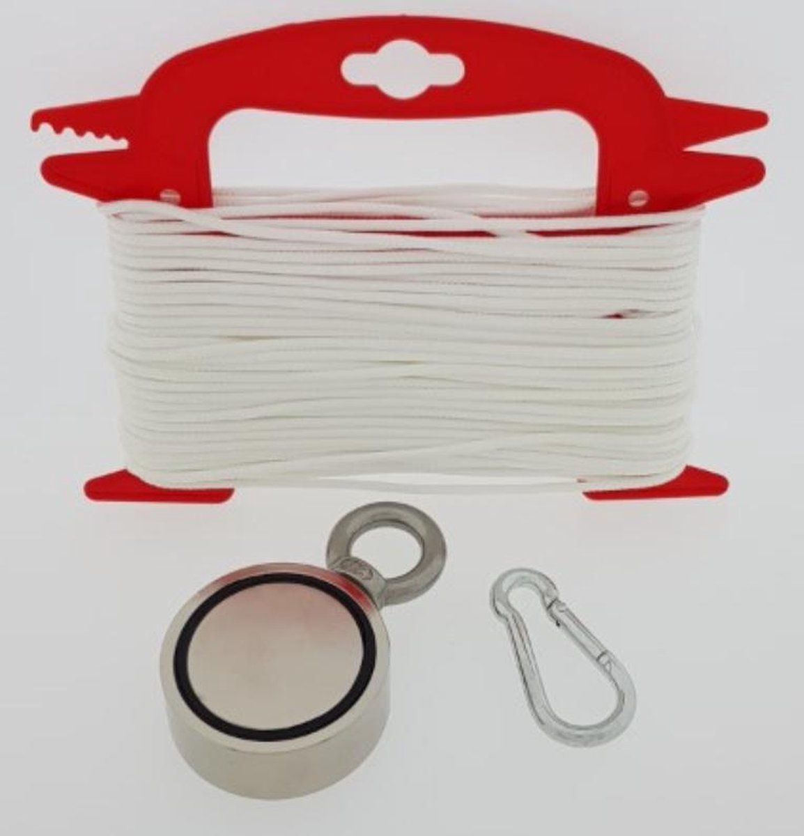 Vismagneet Set-Magneet vissen tot 300KG-10m touw-karabijnhaak - Magneetvis set