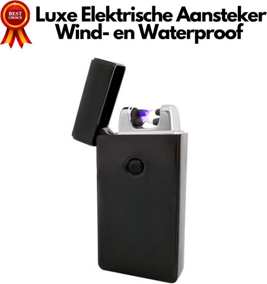 Luxe Elektrische Aansteker USB Oplaadbaar - Wind, Storm en Water Bestendig  - Plasma... | bol.com